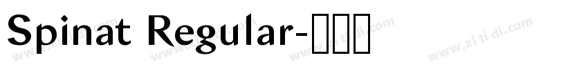 Spinat Regular字体转换